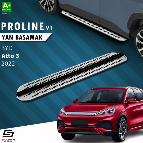 S-Dizayn BYD Atto 3 OEM Still Pro V2 Aluminyum Yan Basamak 183 Cm 2022 Üzeri - Image 1