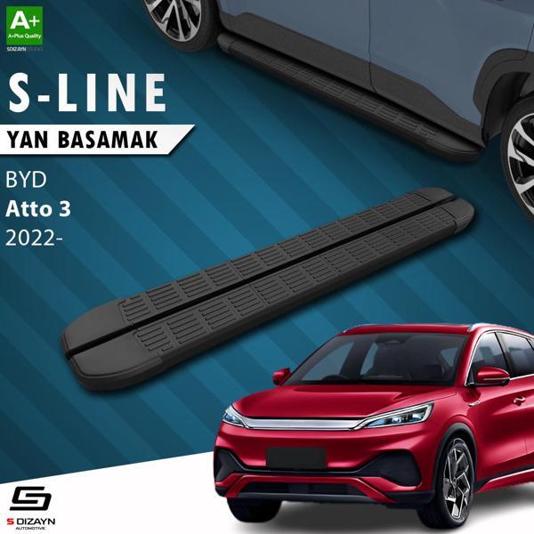 S-Dizayn BYD Atto 3 S-Line Siyah Yan Basamak 193 Cm 2022 Üzeri - Image 1