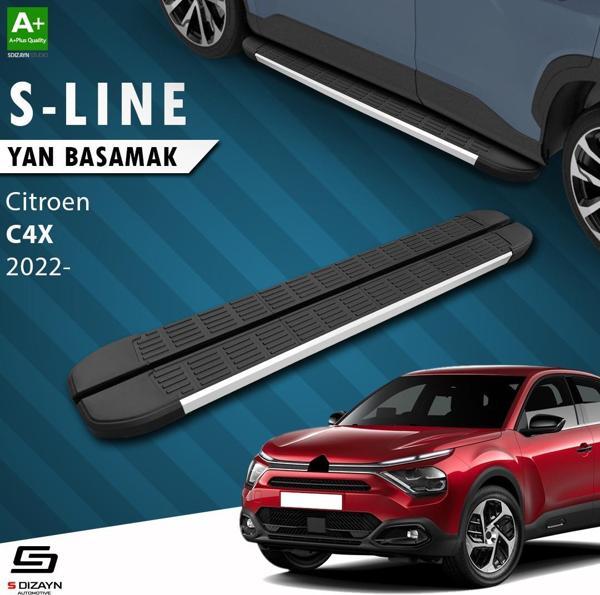 S-Dizayn Citroen C4 X S-Line Aluminyum Yan Basamak 183 Cm 2022 Üzeri A+ Kalite - Image 1