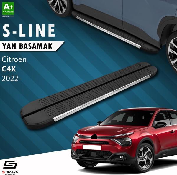 S-Dizayn Citroen C4 X S-Line Krom Yan Basamak 183 Cm 2022 Üzeri A+ Kalite - Image 1