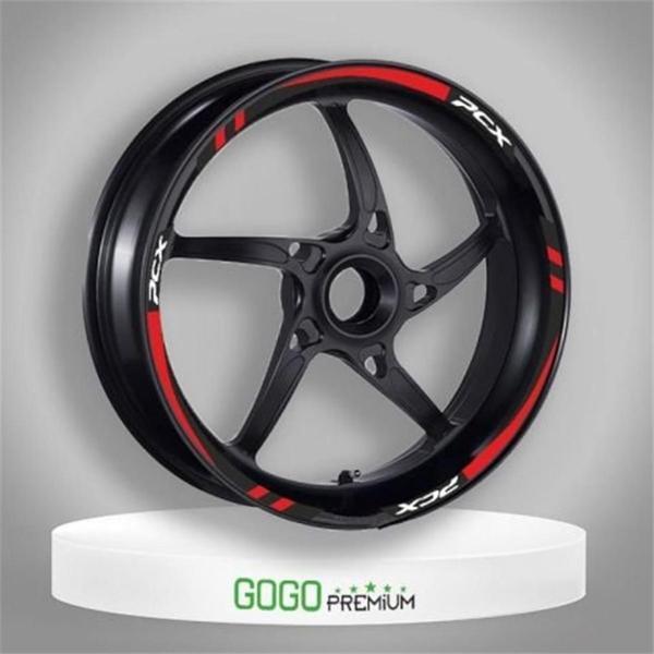 Gogo Jant Şeridi Kırmızı-siyah Honda Pcx 125 150 10-21 - Image 1