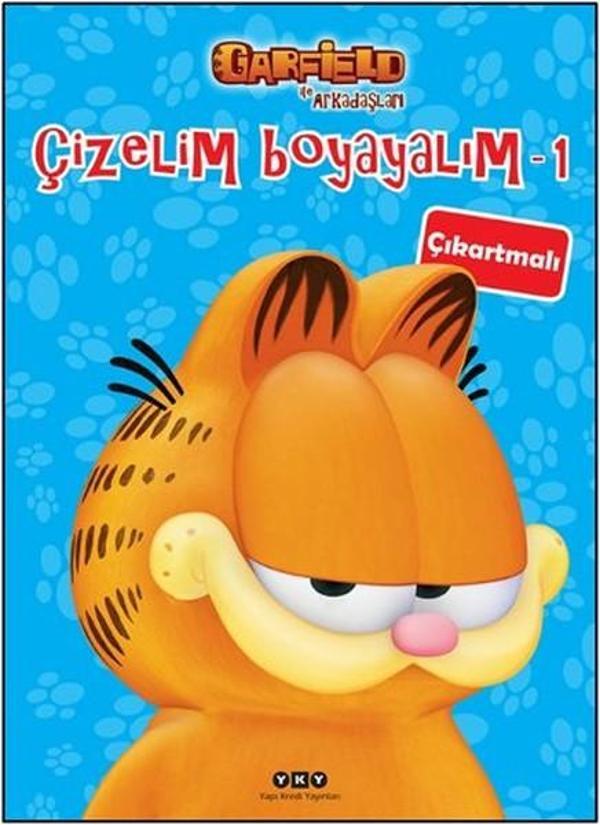 Çizelim Boyayalım 1 - Garfield ile Arkadaşları - Yapı Kredi Yayınları - Image 1