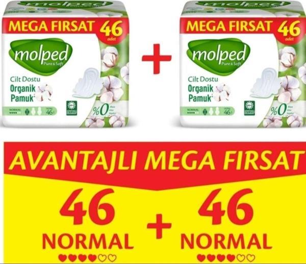 Molped Pure Soft Normal Avantajlı Mega Fırsat Paketi 46 lı x 2 Adett - Image 1