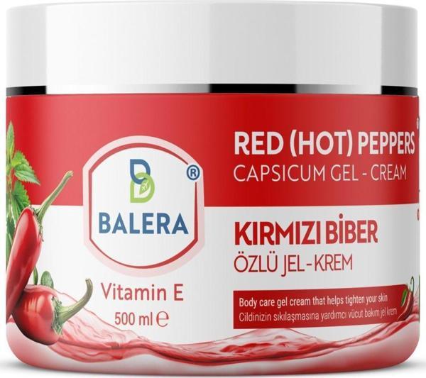 Balera Selülit Jeli 500Ml - Sıkılaştırıcı Etkili Kırmızı Biber Ve Acı Biber Özlü Masaj Jeli - Image 1