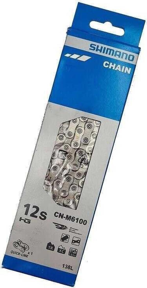 SHIMANO DEORE CN-M6100 12 VİTES 138 BAKLA (Quick-Link Dahil) ZİNCİR - Image 1