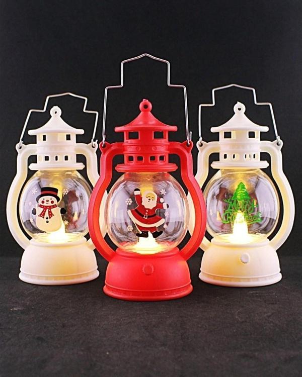 Peri Ledli Led Işık 3 Adet Yılbaşı Noel Temalı Led Mumlu Pilli Yılbaşı Kandili 2025 - Image 1