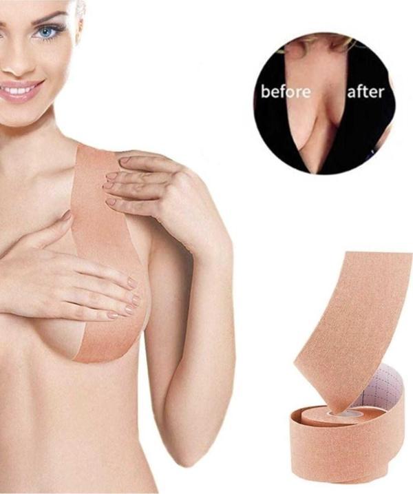 Ten Rengi Bant Göğüs Sabitleştirici Dikleştirici Ve Şekillendirici Bant Ten Rengi - Image 1