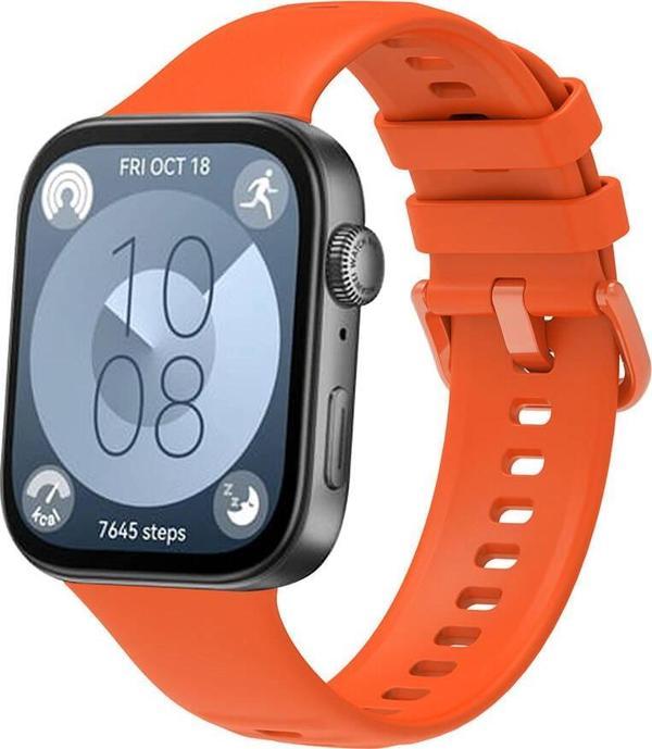 Huawei Watch Fit 3 Uyumlu Silikon Kordon Kayış - Image 1