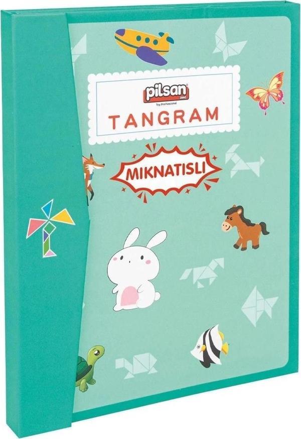 03 569 Ahşap Manyetik Tangram -Pilsan Oyuncak - Image 1
