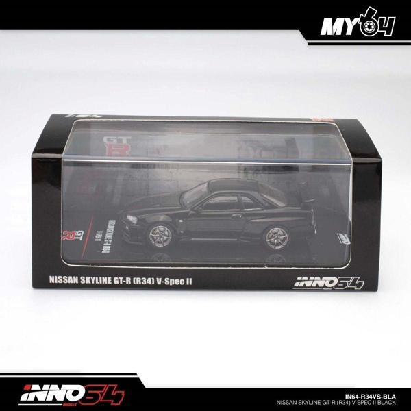 İnno64 Inno 1/64 Nıssan Skylıne Gt-R (R34) V-Spec Iı Black In64-R34Vs-Bla - Image 1