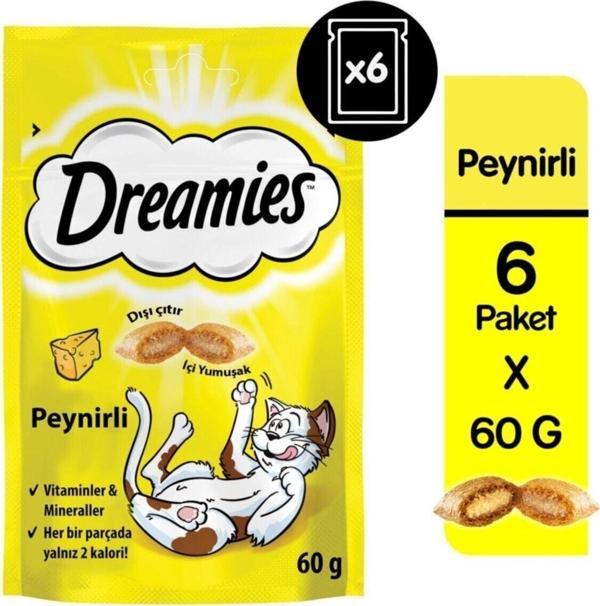 Dreamies Whiskas Kedi Ödül Peynirli 60Gr*6 - Image 1