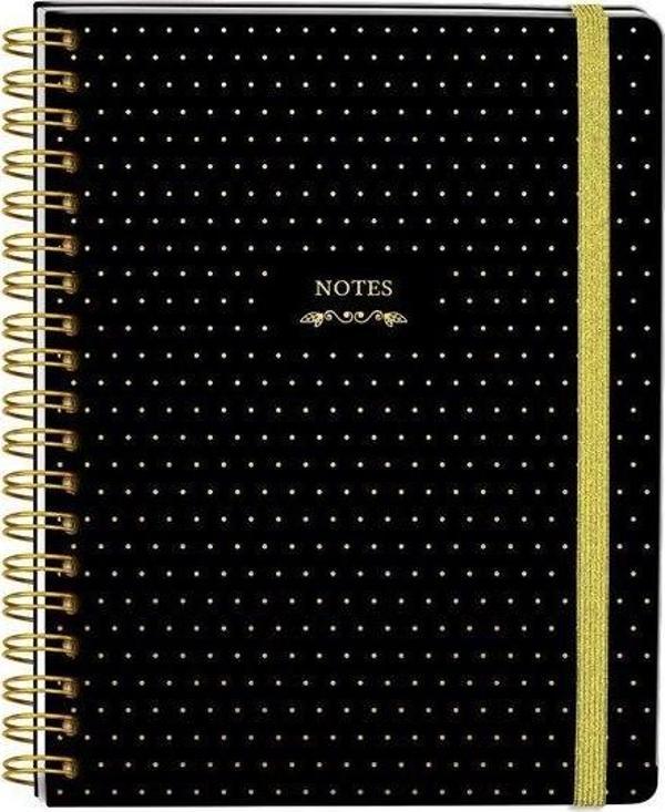 Victorias Journals Sert Kapaki Spiralli Defter 17x24 cm 90 gr . 96 Yaprak Çizgili - Image 1