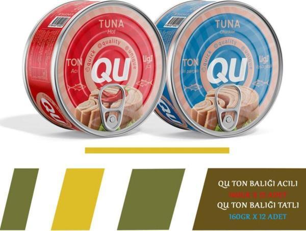 Qu Acılı Ve Tatlı Ton Balığı 24X160Gr - Image 1