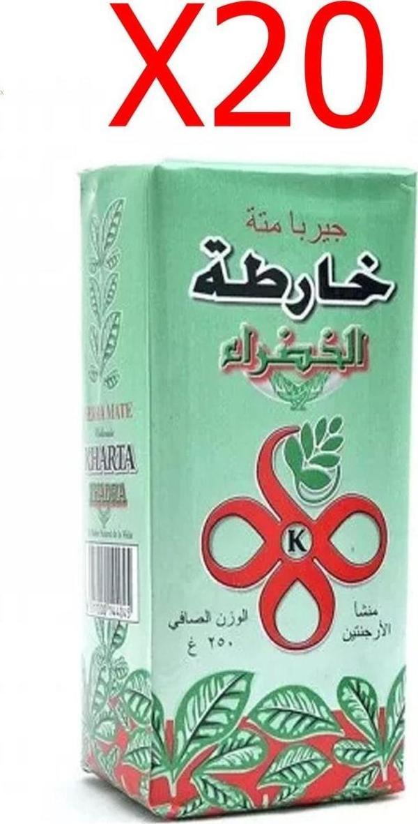 Kharta Yeşil Yapra Mate Çayı 250Gr X20 Adet - Image 1