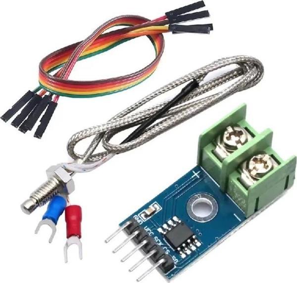 MAX6675 Modül + K Tip Termokupl - Sıcaklık Isı Sensörü -20C +85C - Image 1