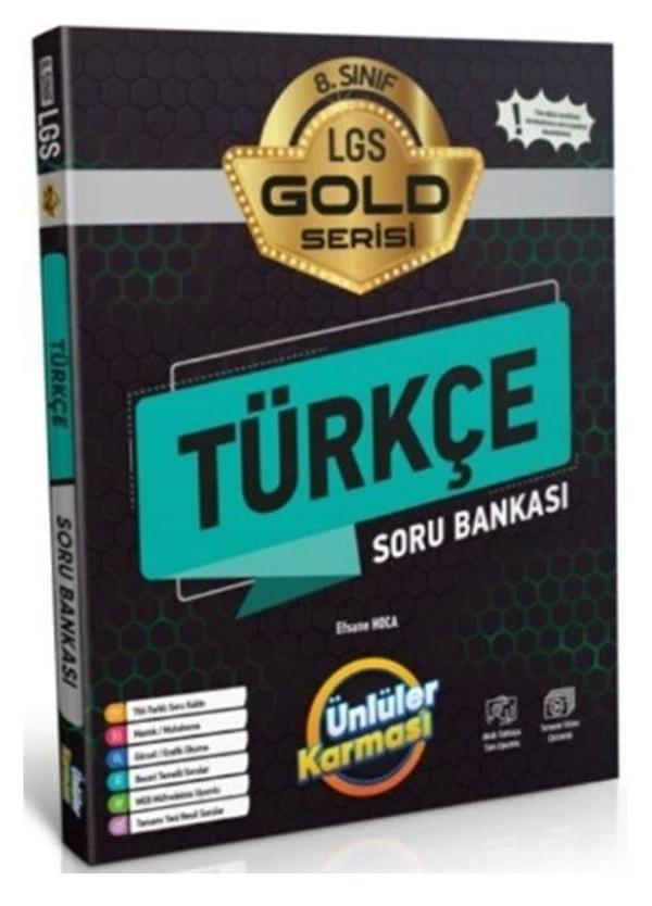 Ünlüler Karması 8. Sınıf LGS Gold Türkçe Soru Bankası - Ünlüler Karması Yayınları - Image 1
