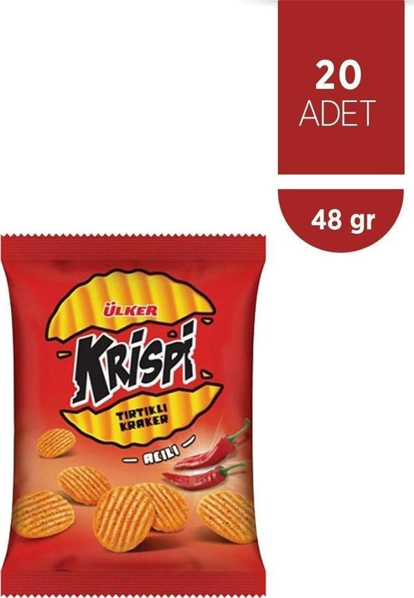 Ülker Krispi Tırtıklı Kraker Acılı 45 Gr (20 Adet) - Image 1