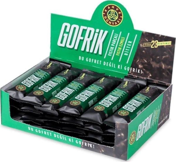 Kahve Dünyası Gofrik Bitter Antep Fıstıklı 33 Gr x 24 Adet - Image 1