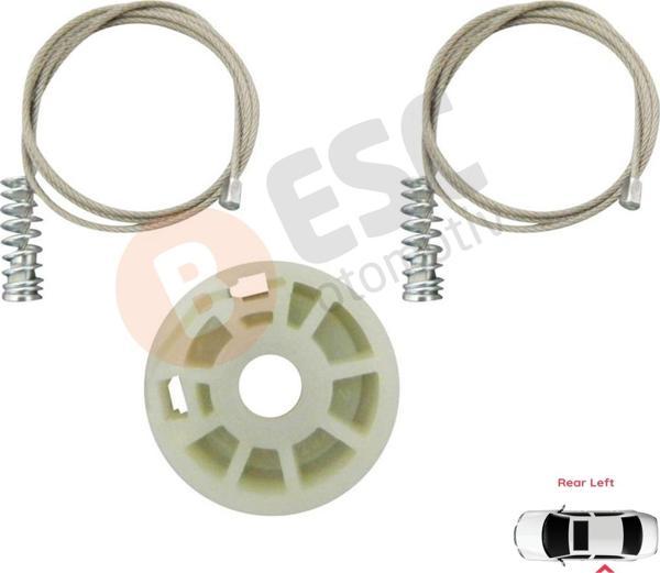Ford Focus MK1 1998-2005 4/5 Kapı Hatchback Sedan Wagon 1138204 İçin Arka Sol Cam Kriko Tamir Seti - Image 1
