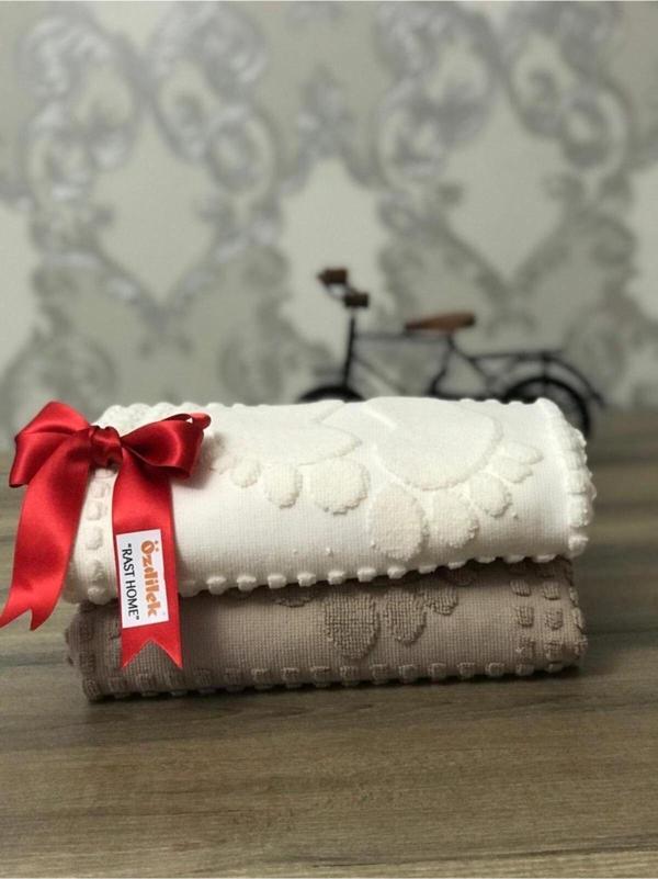 Özdilek Banyo Ayak Havlusu 2li - Krem - Bej - Image 1