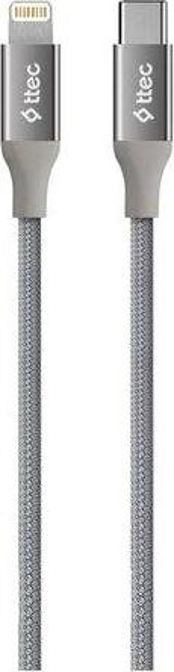 Ttec 2DK41UG AlumiCable Type-c-Lightning Ş.Kbls 150cm Uzay Grisi - Image 1