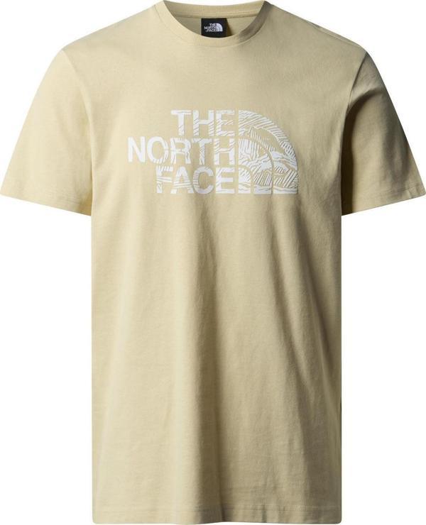 The North Face M S/S WOODCUT DOME TEE Erkek T-Shirt NF0A87NX3X41 - Image 1