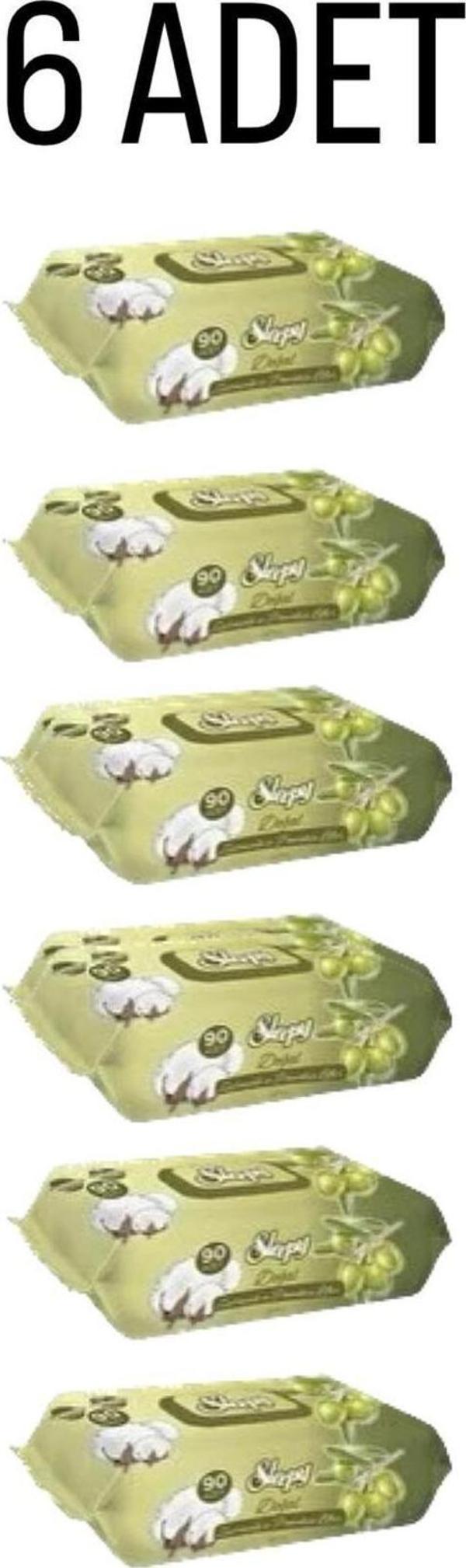 Sleepy Zeytinyağlı Islak Havlu 6 Paket 540Yaprak - Image 1