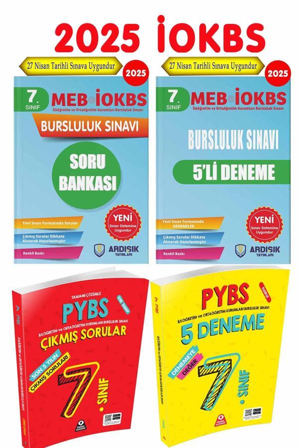 Ardışık Yayınları 2025 7. Sınıf Bursluluk Soru Bankası Deneme ve Çıkmış Sorular Seti - Örnek Akademi Yayınları - Image 1