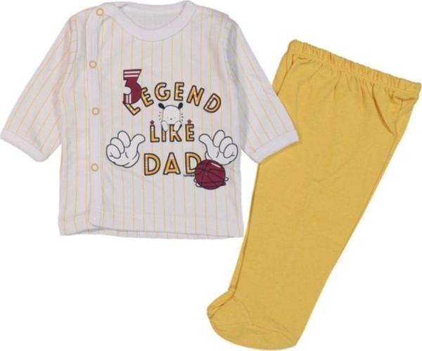 Hoppala Baby Legend Çizgili Patikli 2 Parça Erkek Bebek Takım 100069 - Image 1