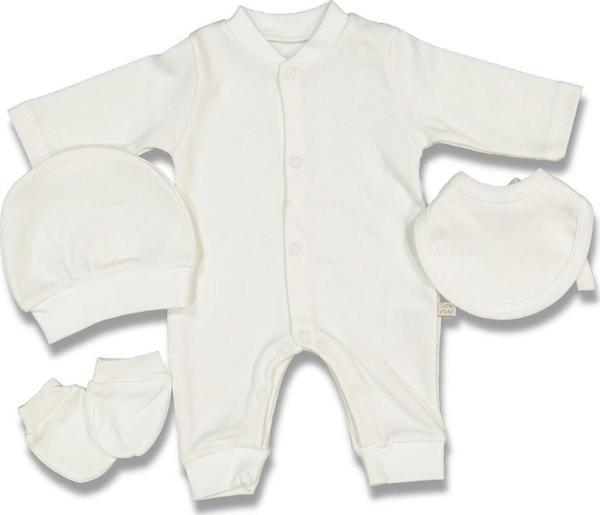 Sevnur Baby 55 Cm Prematüre Bebek Beyaz Renk 5 Parça Hastane Çıkışı 90392 - Image 1