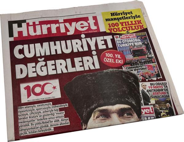 29 Ekim 2023 Hürriyet Gazetesi 100.Yıl Özel 2.Eki - Image 1