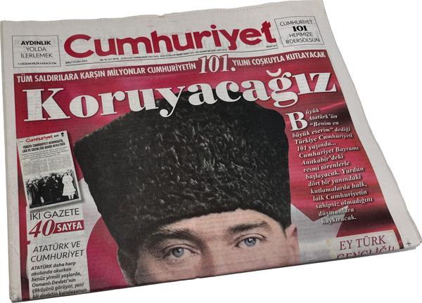 29 Ekim 2024 Cumhuriyet Gazetesi - Image 1
