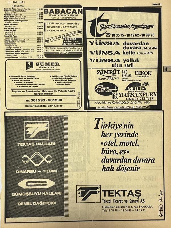 Ankara 1986 Meslek Reklam İlanı Efemera S171 - Image 1