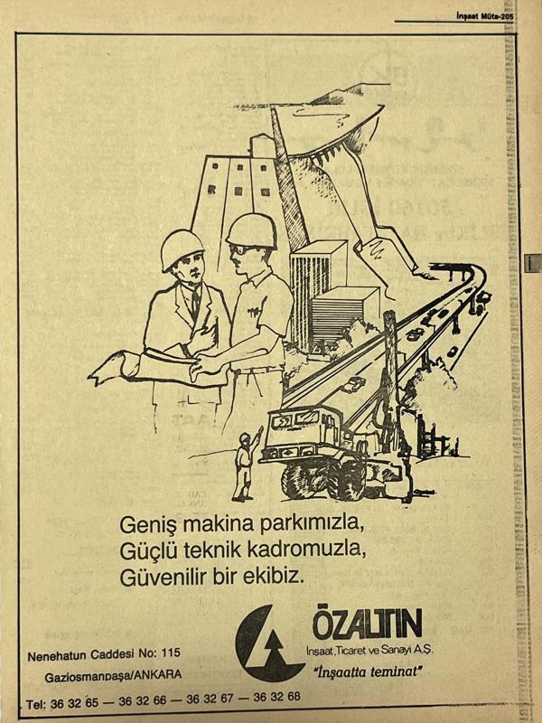 Ankara 1986 Meslek Reklam İlanı Efemera S205 - Image 1