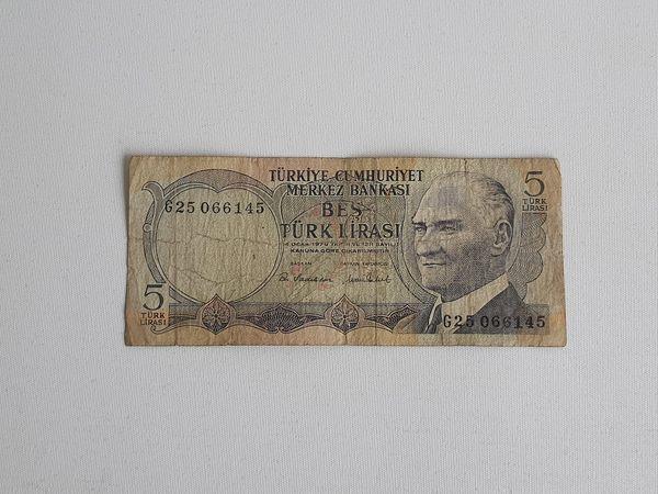 5 Türk Lirası - 6. Emisyon Kağıt Para - Image 1