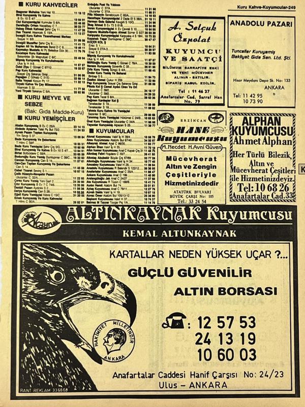 Ankara 1986 Meslek Reklam İlanı Efemera S249 - Image 1
