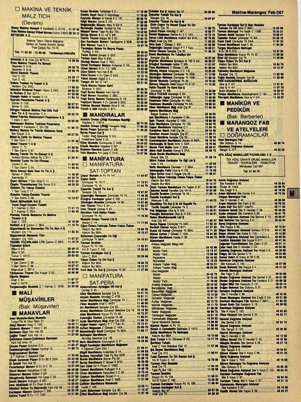 Ankara 1986 Meslek Reklam İlanı Efemera S267 - Image 1
