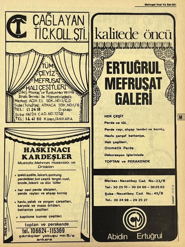 Ankara 1986 Meslek Reklam İlanı Efemera S281 - Image 1