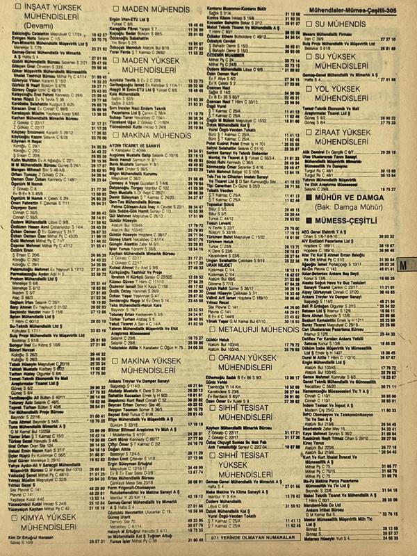 Ankara 1986 Meslek Reklam İlanı Efemera S305 - Image 1