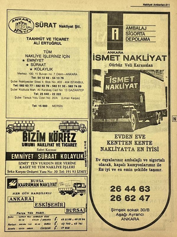 Ankara 1986 Meslek Reklam İlanı Efemera S311 - Image 1