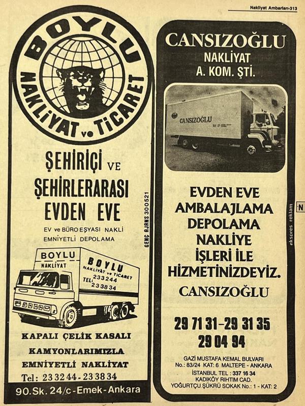 Ankara 1986 Meslek Reklam İlanı Efemera S313 - Image 1