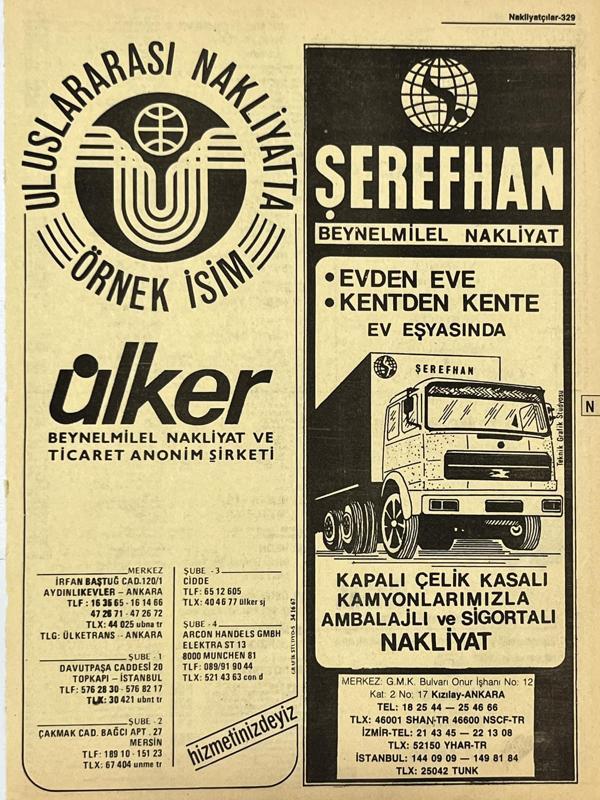 Ankara 1986 Meslek Reklam İlanı Efemera S329 - Image 1