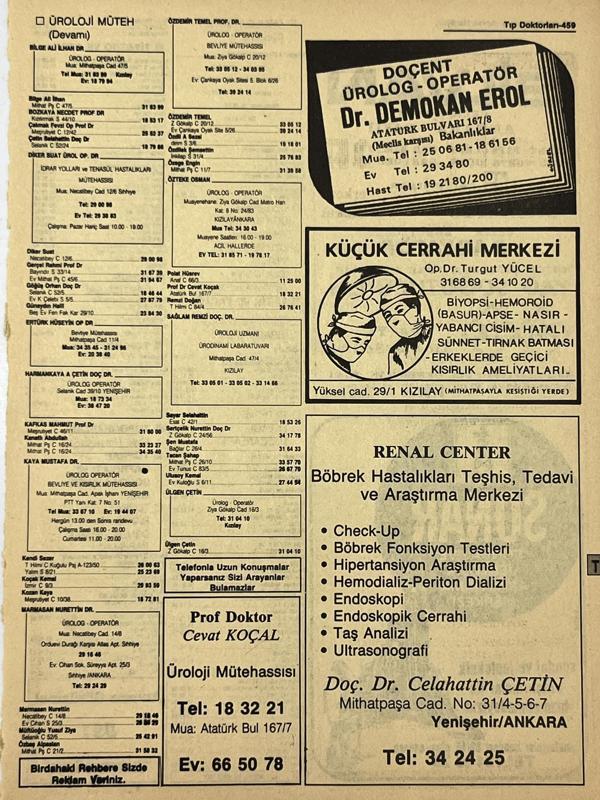 Ankara 1986 Meslek Reklam İlanı Efemera S459 - Image 1