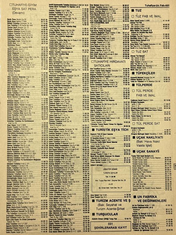 Ankara 1986 Meslek Reklam İlanı Efemera S465 - Image 1