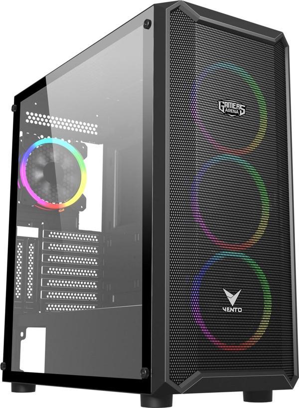 GAMERS ARENA VENTO VG16AL MESH FSP 650W 80+ HYPER PRO 4x120MM RGB FAN E-ATX GAMING KASA - Image 1