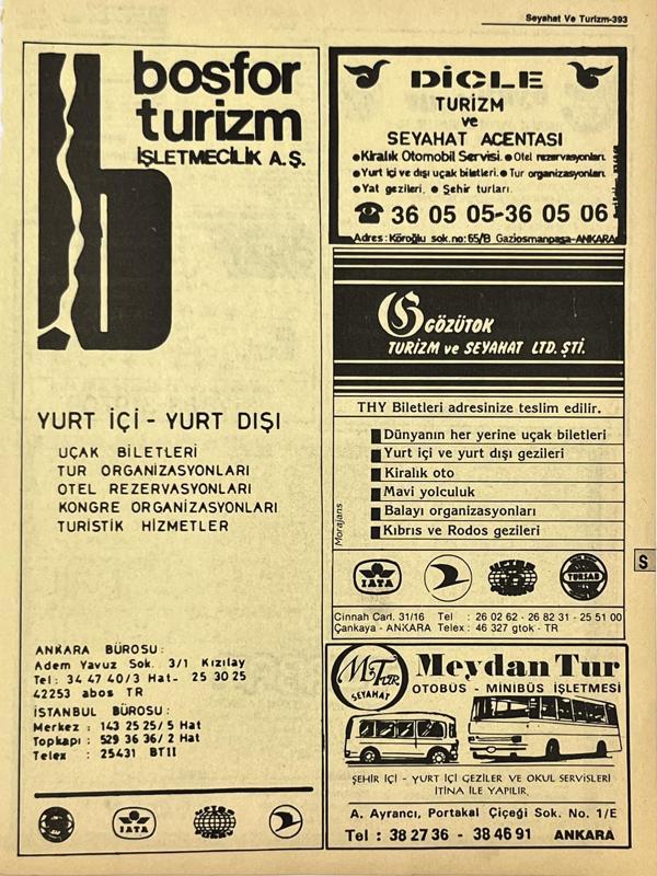 Ankara 1986 Meslek Reklam İlanı Efemera S393 - Image 1