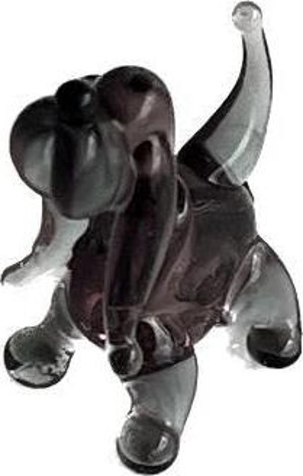 El Yapımı Mini Murano Cam Köpek Biblo A111-05 - Image 1