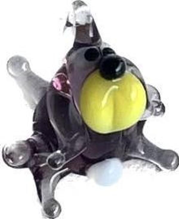 El Yapımı Mini Murano Cam Köpek Biblo A124-01 - Image 1