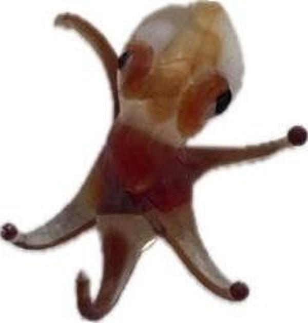 El Yapımı Mini Murano Cam Ahtapot Biblo A158-11 - Image 1