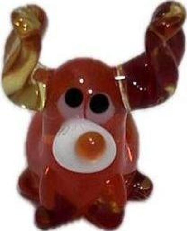 El Yapımı Mini Murano Cam Köpek Biblo A172-01 - Image 1